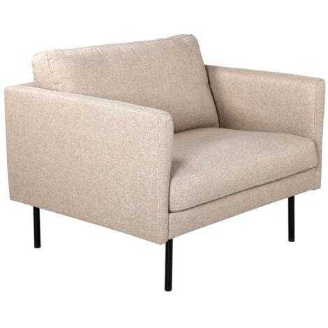 Fauteuil en Tissu "Zoom" 95cm Beige
