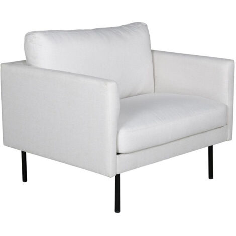 Fauteuil en Tissu "Zoom" 95cm Beige Clair