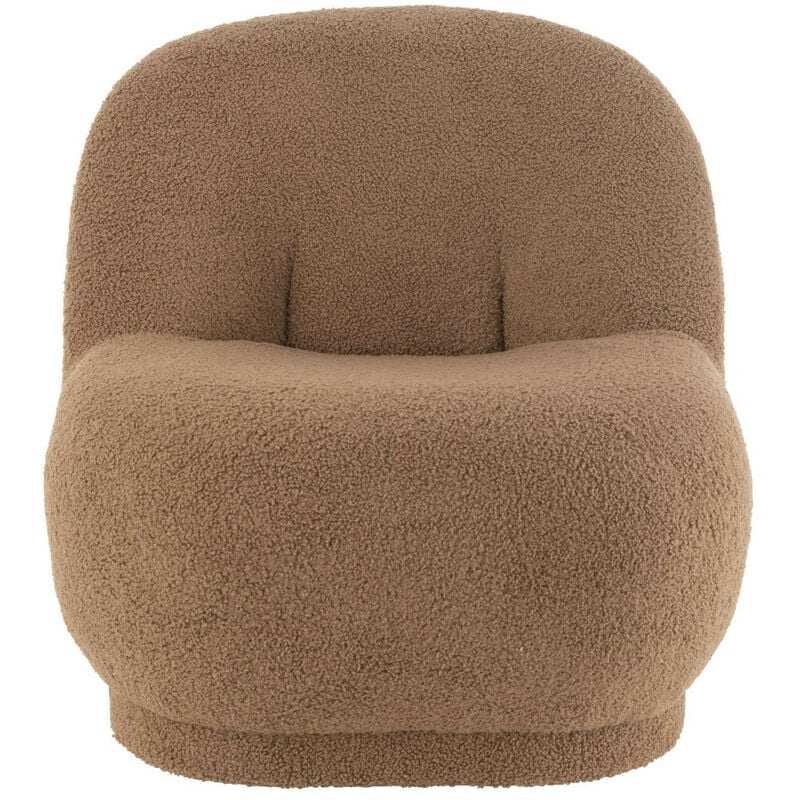 Hellin - Fauteuil en tissu bouclette - nuage