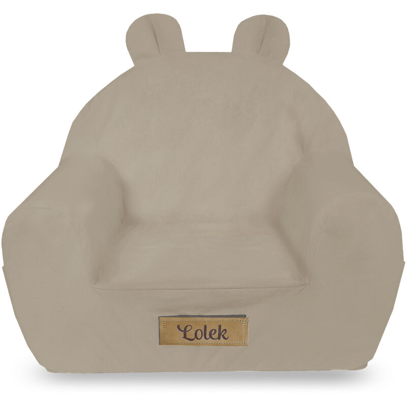 Flumi - Fauteuil enfant avec oreilles beige