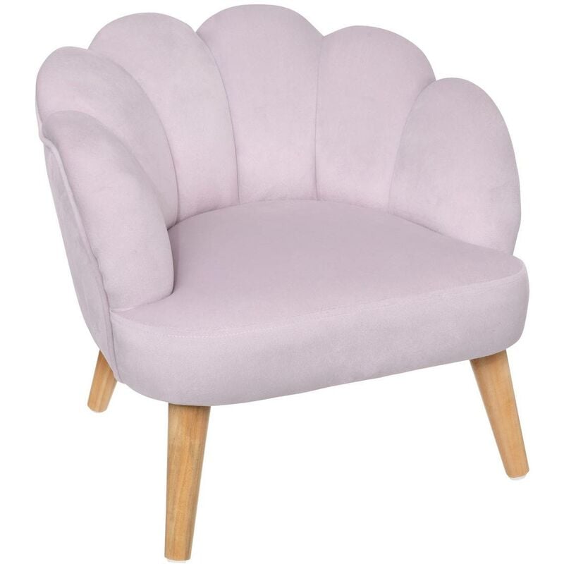 Atmosphera - Fauteuil Enfant Coquillage Sirène Violet For Kids