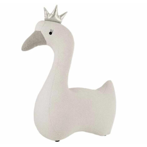 Fauteuil Enfant "Cygne" 77cm Blanc & Argent