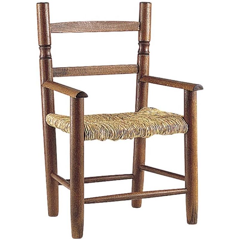aubry gaspard - fauteuil enfant en bois de hêtre marron - marron