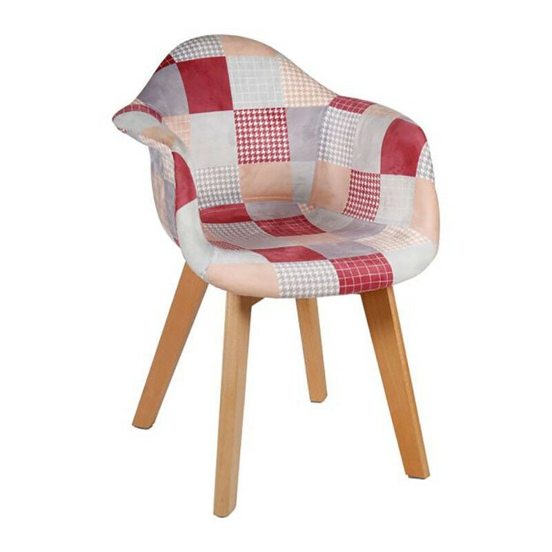 Fauteuil enfant patchwork rose Ostaria