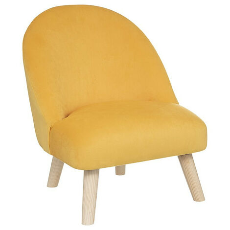 Relaxdays Chaise Lune pour votre enfant, pliable, unisexe, intérieur et  extérieur, fauteuil pliable, jaune