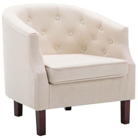 Fauteuil ergonomique à dossier en tissu beige – Siège de bureau moderne avec soutien lombaire, assise rembourrée et pieds en métal stable – Convient pour espace de travail, salon ou chambre