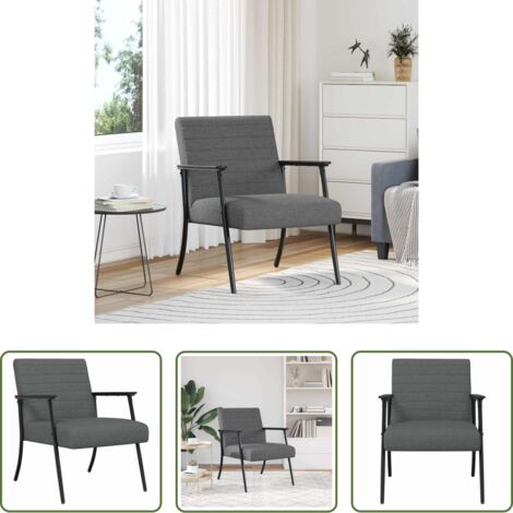 Fauteuil ergonomique -  fauteuil Gris foncé 59 x 75 x 78 cm tissu