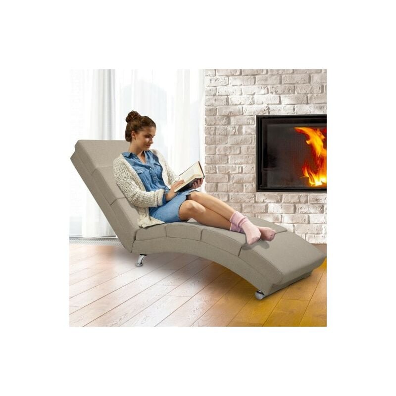 Fauteuil Ergonomique Tissu crème. Idéale pour la relaxation et le bien-être