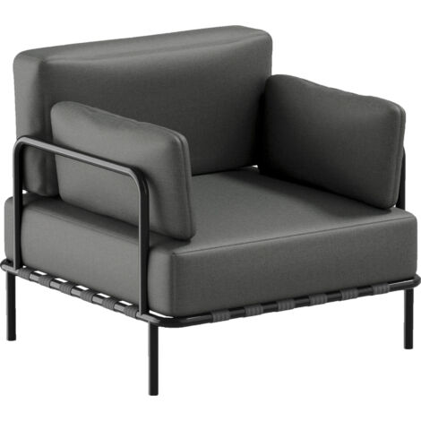 Fauteuil extérieur Salve - Gris anthracite