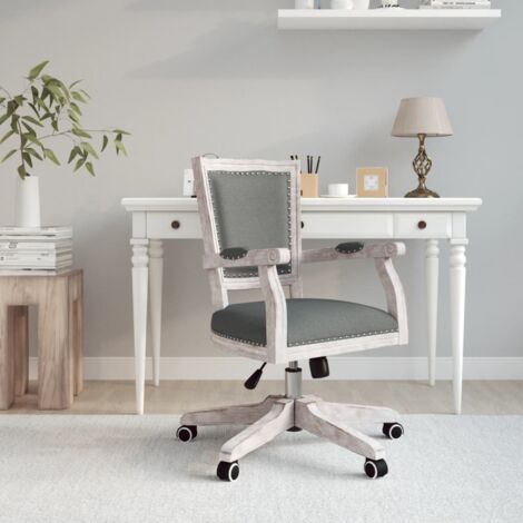 Fauteuil gamer pivotante - Siège Gaming - Fauteuil design Gris foncé Tissu Chic-356209 - Gris