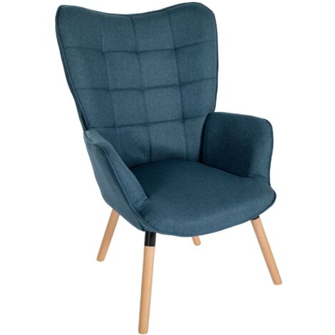 Fauteuil Garding Tissu Bleu