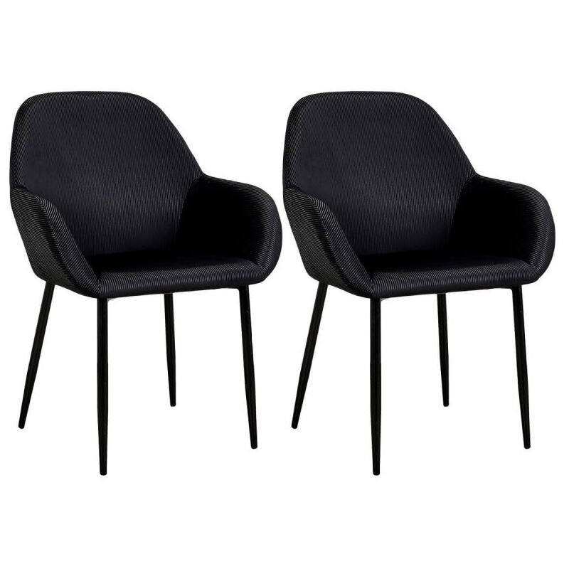 Fauteuil Giulia Noir Home Deco Factory