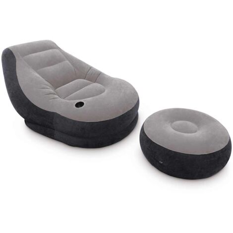 Fauteuil gonflable avec pouf Ultra Lounge Relax 68564NP INTEX