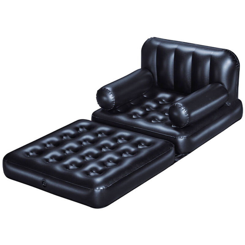 Bestway - Fauteuil Gonflable 4 Positions Noir 191x38x25 cm Intérieur 75114