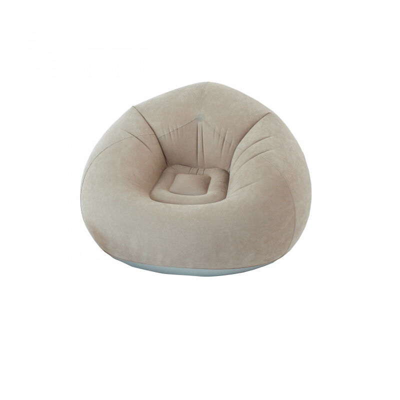Enjoy Home - Fauteuil gonflable naturel 90x90cm - 90x90cm - Naturel