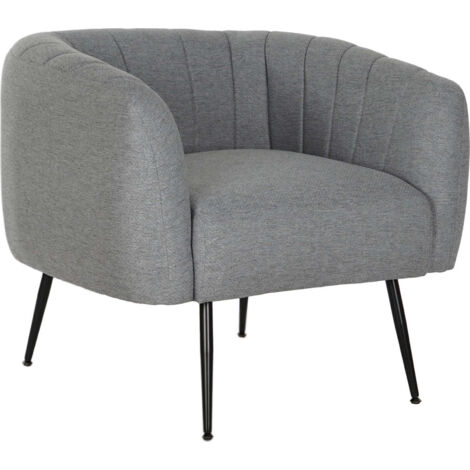 Fauteuil gris élégant confort pour salon moderne - Gris anthracite contemporain