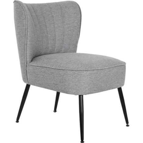 Fauteuil gris élégant et confort en polyester - Gris souris