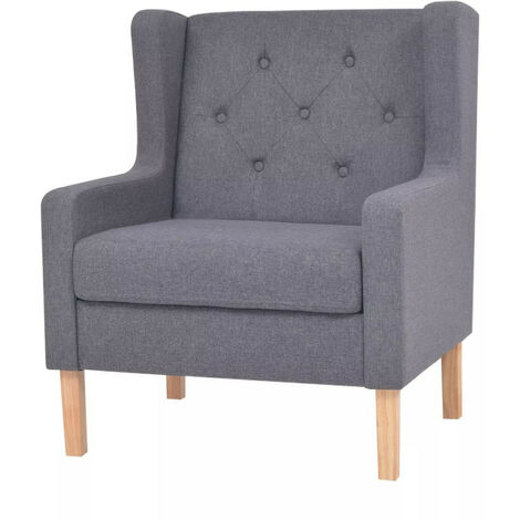 Fauteuil Gris Tissu 3