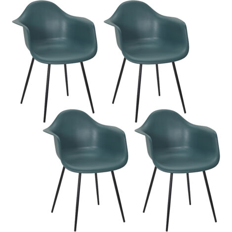 Fauteuil Gustav Bleu - Lot De 4