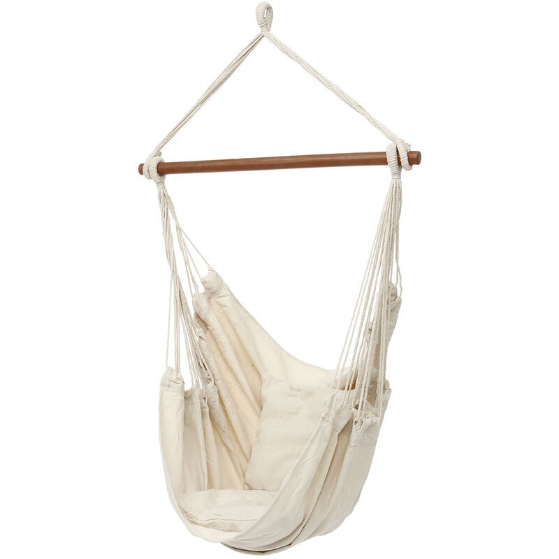 Fauteuil Hamac Suspendu Exteri Interi Jardin Chambre Balancoire Hamac de Securite avec Oreiller