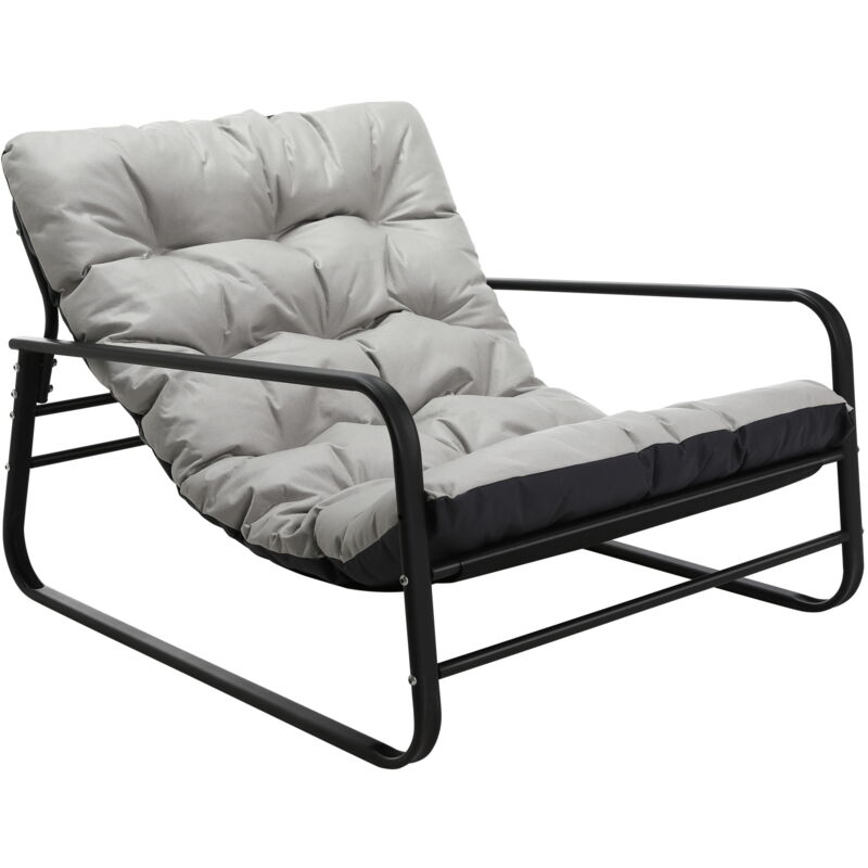 Chaise HOMEMiYN en Gris – Confort spacieux et design moderne pour intérieur & extérieur