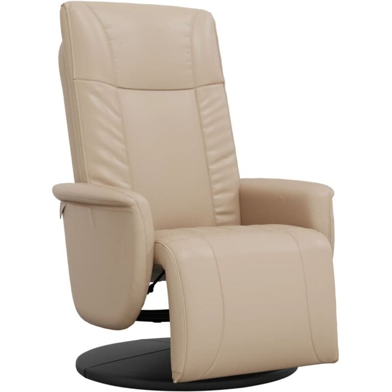 Vidaxl - Fauteuil inclinable avec repose-pieds cappuccino similicuir
