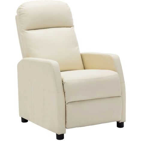 Fauteuil Inclinable Similicuir Meuble de Salon Maison Multicolore vidaXL