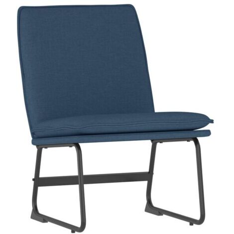 Fauteuil inclinable bleu, 52x75x76 cm, tissu.