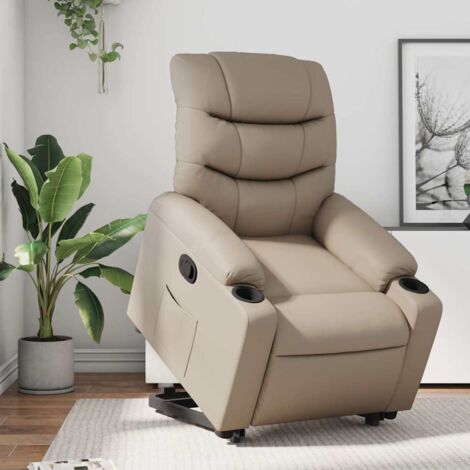 Fauteuil inclinable-Chaise de relaxation-Fauteuil Relax Cappuccino Similicuir 413139