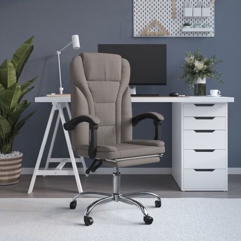 Fauteuil inclinable de bureau  Chaise Bureau Taupe Tissu ZSD42232