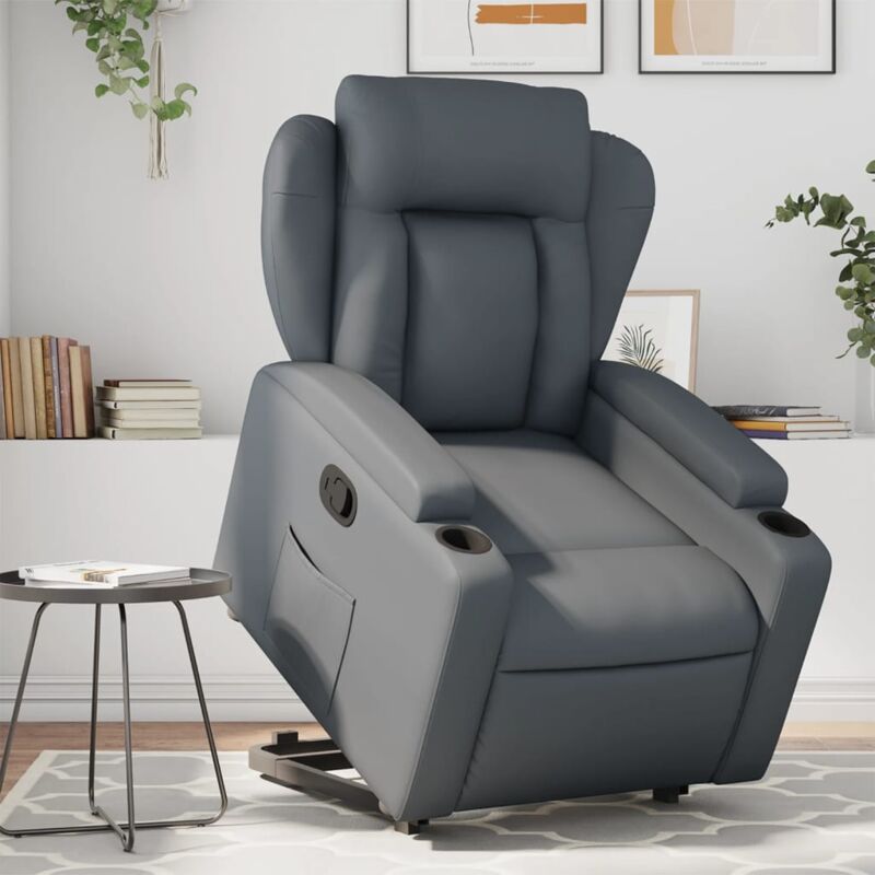 Vidaxl - Fauteuil inclinable Gris Similicuir