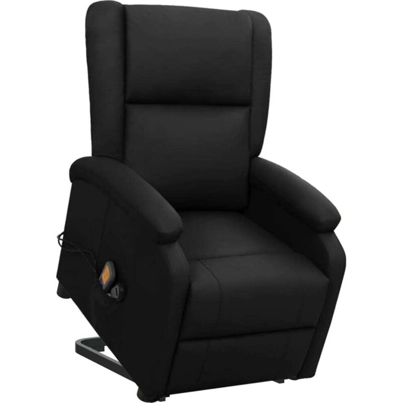Fauteuil de massage Noir Similicuir