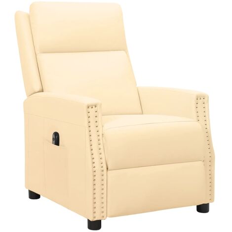 vidaXL Fauteuil Inclinable Électrique Similicuir Siège Salon Multicolore
