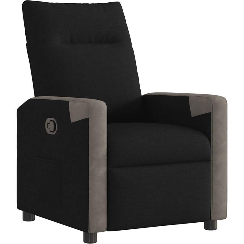 Vidaxl - Fauteuil inclinable Noir Tissu