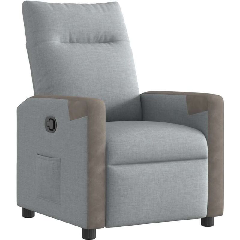 Vidaxl - Fauteuil inclinable Gris clair Tissu
