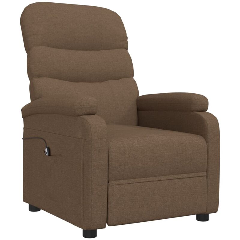 Fauteuil inclinable électrique Tissu Marron
