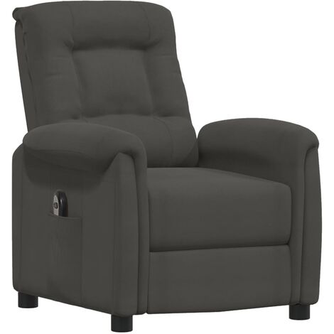 vidaXL Fauteuil Inclinable Électrique Tissu Microfibre Siège Salon Multicolore