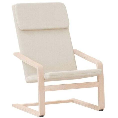 Fauteuil inclinable en tissu beige