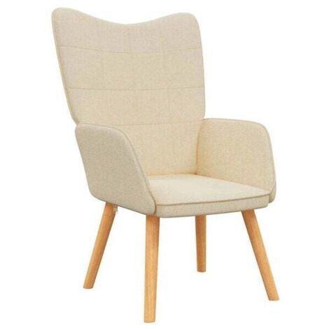 Fauteuil inclinable en tissu beige