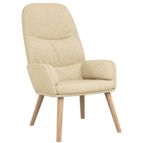 Fauteuil inclinable en tissu beige