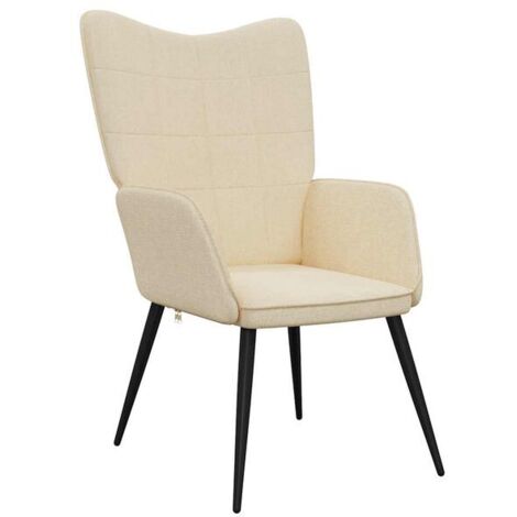 Fauteuil inclinable en tissu beige