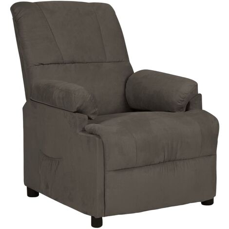 Fauteuil Inclinable Similicuir Daim Meuble Salon Intérieur Multicolore vidaXL
