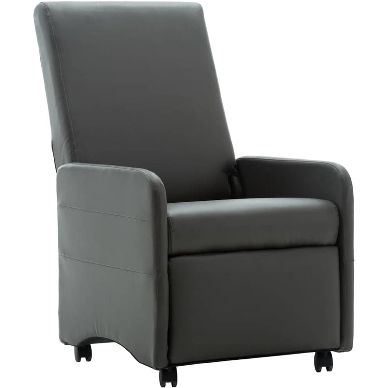 Fauteuil Inclinable Similicuir Gris