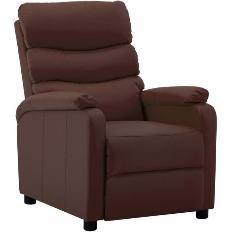 Fauteuil inclinable Marron Similicuir