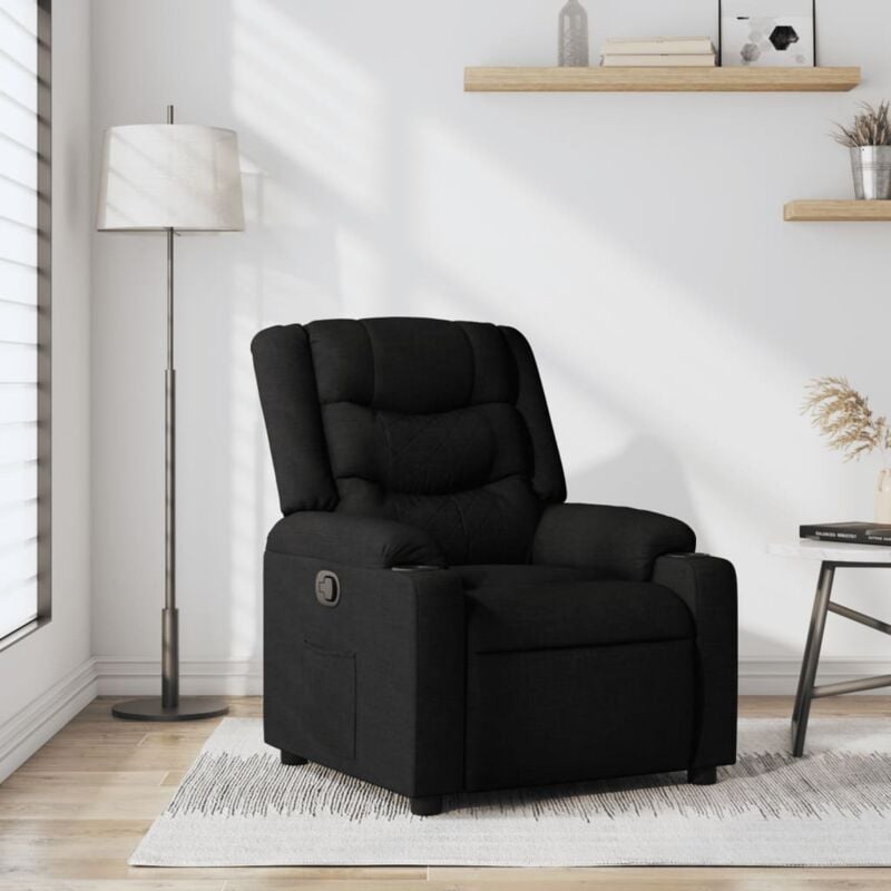 Vidaxl - Fauteuil inclinable Noir Tissu
