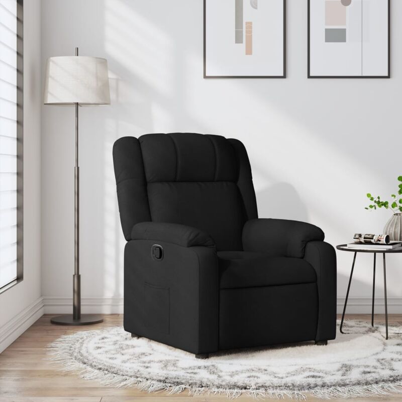 Vidaxl - Fauteuil inclinable Noir Tissu