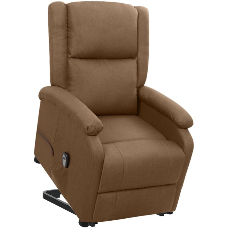 Fauteuil Marron Tissu - Vidaxl
