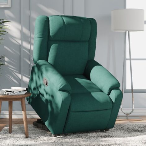 Fauteuil inclinable vert foncé tissu vidaXL