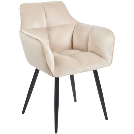 Fauteuil K40-FX en velours beige
