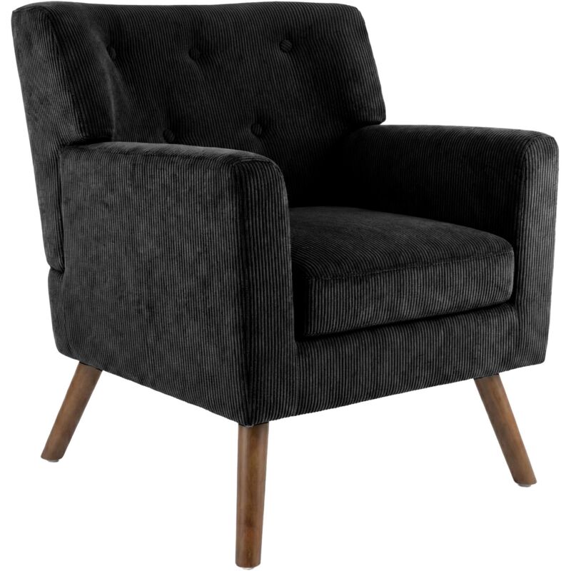 Fauteuil Kioni Cord Noir